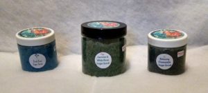 To Use: Scoop out some scrub with your fingers and scrub over your skin. Keep tightly closed between uses.